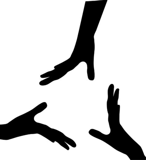 Helping Hand Silhouette At Getdrawings Free Download