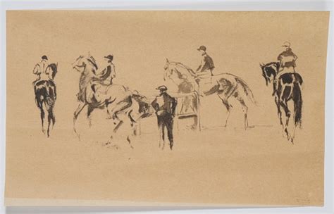 Pere Ynglada Jockeys Konst Teckningar Auctionet