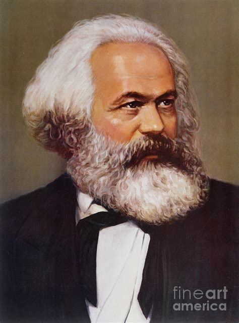 Portrait Of Karl Marx Painting By Unknown Pixels