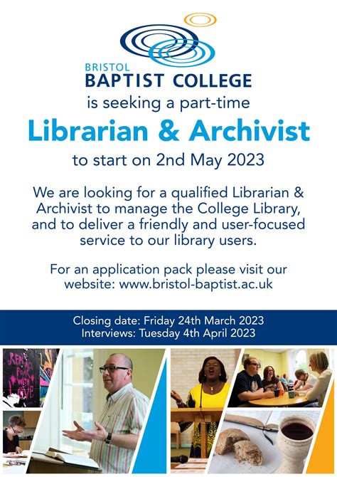 Work For Us College Librarian Bristol Baptist College