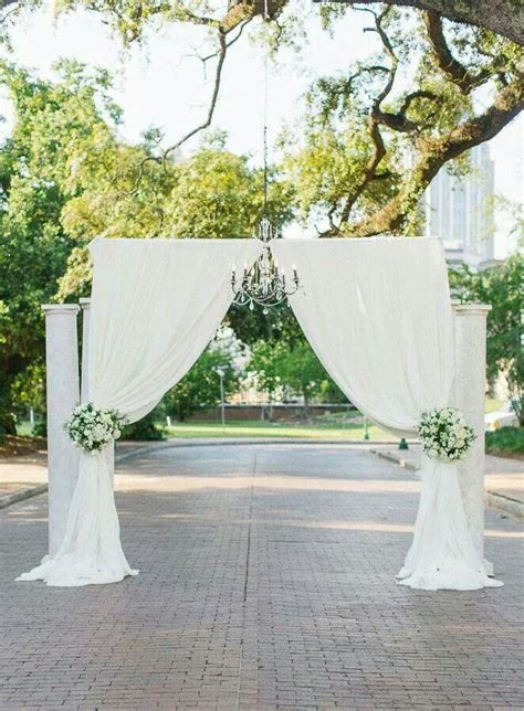 Simple Elegance Outdoor Ceremony Wedding Arch Outdoor Wedding