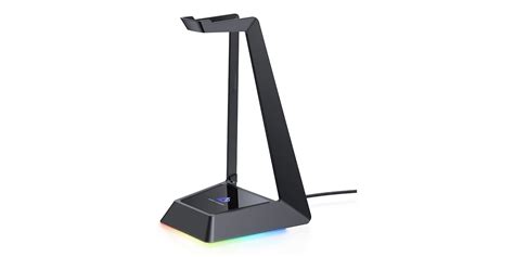Aukeys Rgb Headphone Stand Doubles As A Usb Hub Now 24 Prime Shipped