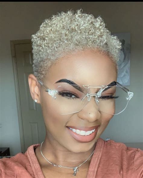 Were Crushing On This Platinum Blonde Tapered Cut On Karessthestylist ️💛 She Looks Gorg😍 Who