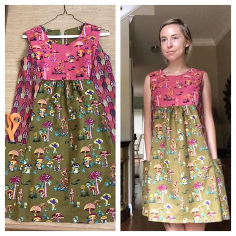 Finished Painted Portrait Dress Pattern By Anna Maria Horner In Size