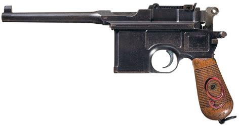 Mauser Model 1896 Broomhandle Red Nine Semi Automatic Rock Island