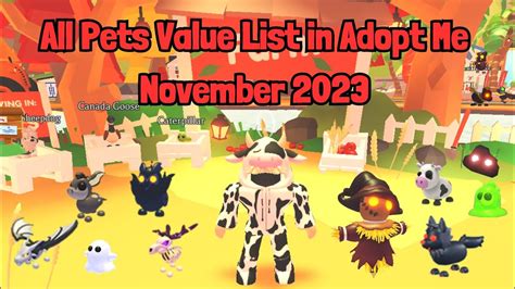 All Pets Value List In Adopt Me November 2023 YouTube