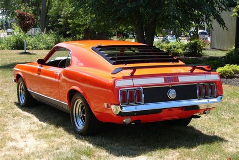 Calypso Coral Orange Red 1970 Mach 1 Ford Mustang Fastback