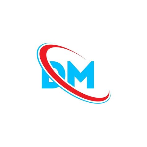 Dm Logo Dm Design Blue And Red Dm Letter Dm Letter Logo Design