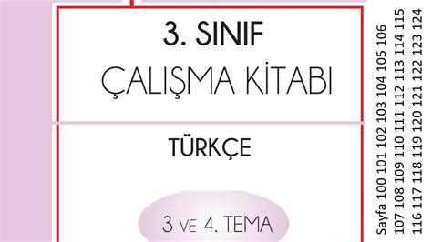 3 Sınıf Türkçe çalışma kitabı 3 ve 4 tema cevapları YouTube