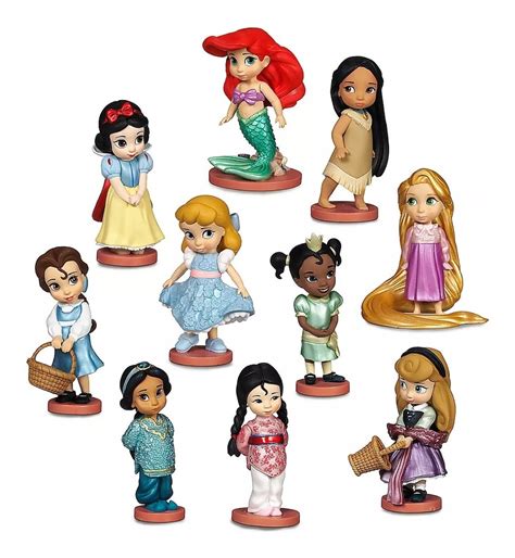 Disney Store Set 11 Princesas Animators Deluxe Caja Dañada Rainbow