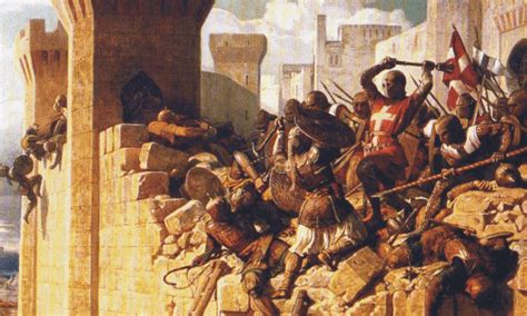 What drove wave after wave of christian warriors like the knights templar of 'knightfall' to the battlefields of the middle east? The Crusades