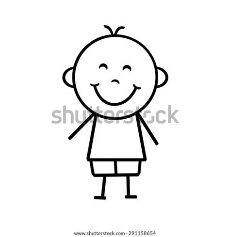 Stick Figure Boy Stock Illustration 291158654 Shutterstock