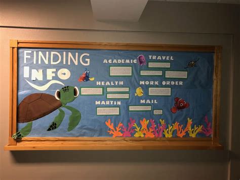 Information Ra Bulletin Board Featuring Disneys Finding Nemo Beginning