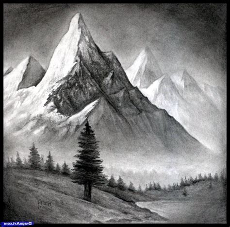 Farm landscape sketch style vector stock vector illustration of. Realistic Landscape Drawings at PaintingValley.com ...