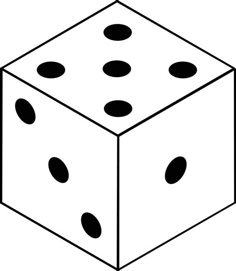 Black And White Dice Clipart Free Download On Clipartmag