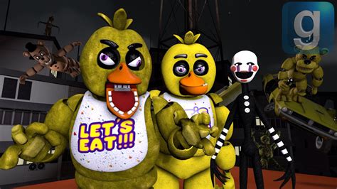 Gmod Fnaf Evil Chica Takes Over New York Youtube