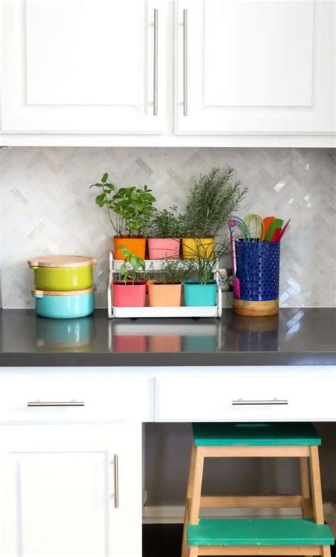 Make A Colorful Indoor Herb Garden A Beautiful Mess