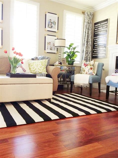 A New Living Room Rug Stripes For The Win A Thoughtful Place