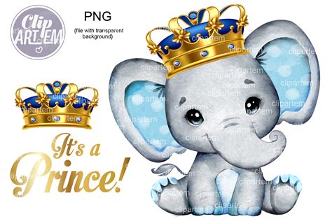 2 Png Images Pink And Royal Blue Prince And Princess Baby Shower