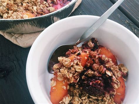 Healthy Fruit Crisp With Chia Seeds Coconut Oil And Agave — Maria