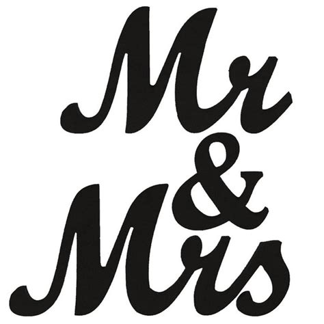 Wooden Mr And Mrs Sign Wedding Decoration Jm00988