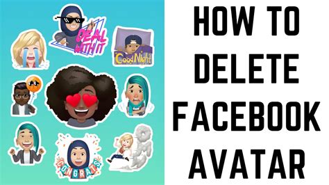 How To Delete A Facebook Avatar Youtube