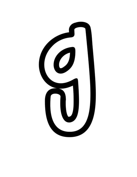 The Letter G Is Black And White