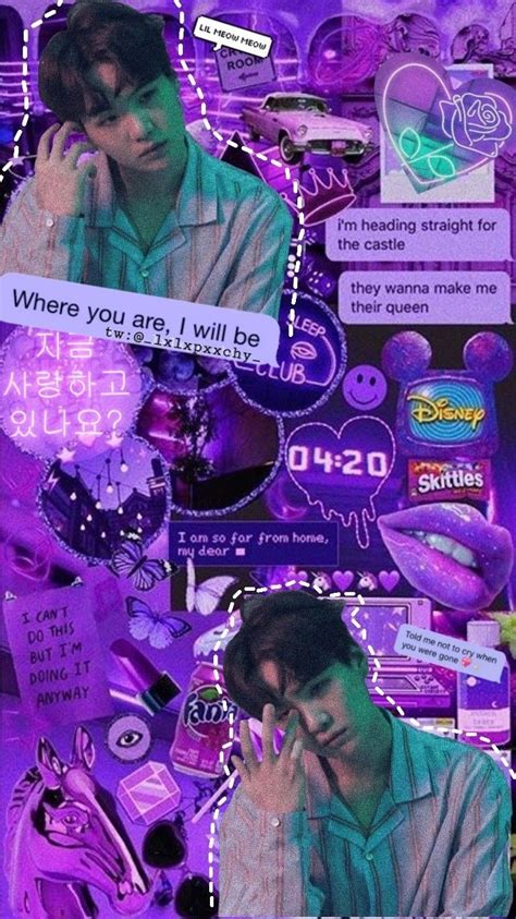 Yoongi Aesthetic Purple Wallpaper Lockscreen Bts Wallpaper Lyrics Kpop