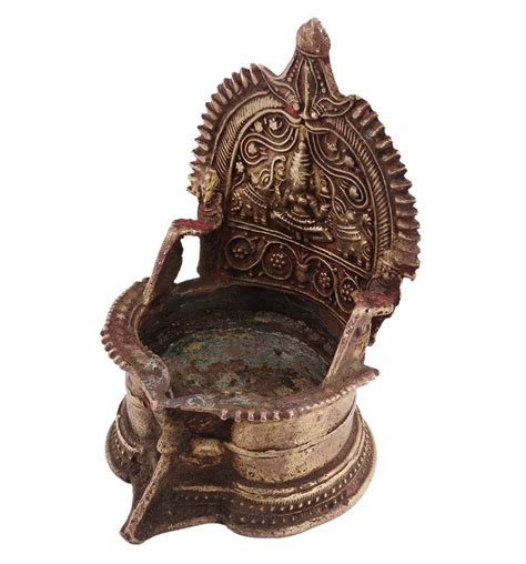 Golden Lakshmi Diya Brass Oil Lamp