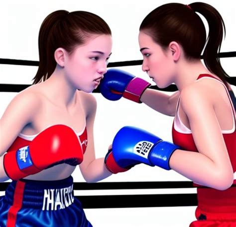 Teen Girls Boxing 3 By Adultaiart On Deviantart