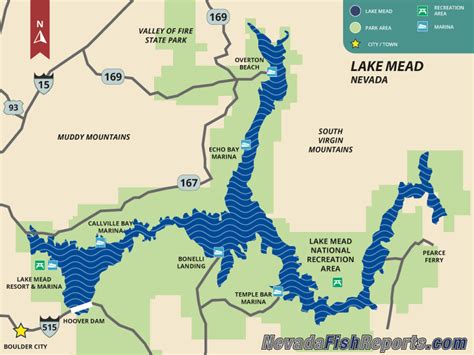Lake Mead Fish Reports And Map