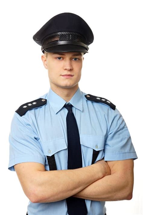 Young Policemen Greets You Stock Photo Image Of Caucasian 41222664