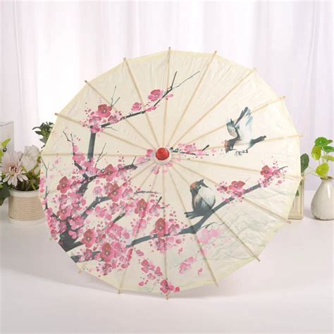 Art Umbrella Chinese Silk Cloth Umbrella Classical Style Decorative Umbrella Oil Paper Umbrella