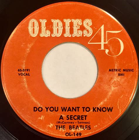 the beatles do you want to know a secret 1964 vinyl discogs
