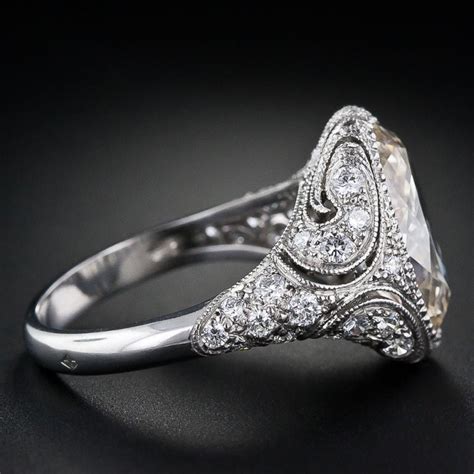 Such a classically beautiful ring. Vintage Style 4.44 Carat Oval Diamond Engagement Ring at 1stdibs