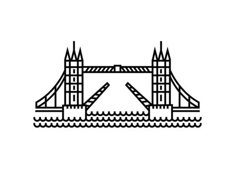 Tower Bridge London Silhouette ⬇ Vector Image By © Newelle Vector