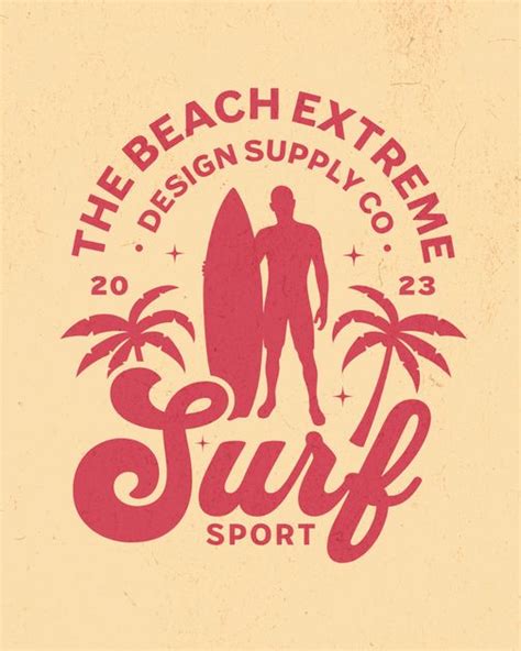 Surf T Shirt Design Template — Customize It In Kittl
