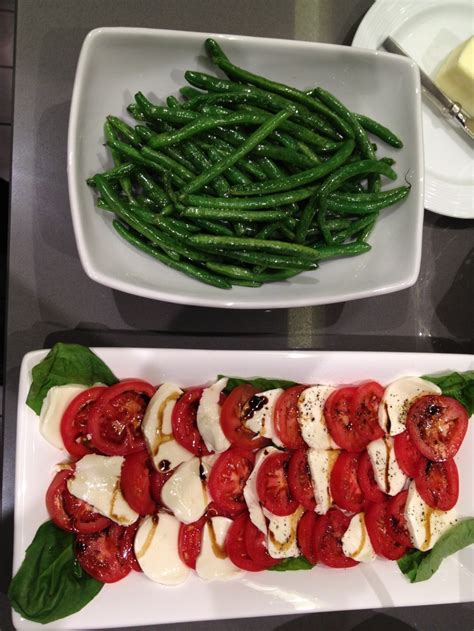 Top it all with crispy if you want to make your green bean casserole ahead of time, prepare everything except the crispy onions. Green beans, tomatoes, and mozzarella as an appetizer ...