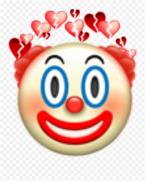 Emojis Clowns Sticker By Rosecatteau Clown Now Emojirose Emojis