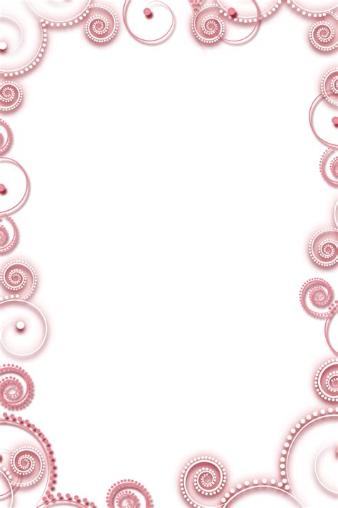 Transparent Frame With Pink Elements Clip Art Freebies Clip Art