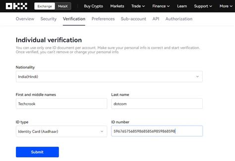 How To Register And Complete Kyc Verification On Okx Exchange Step By