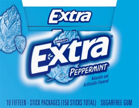 Wrigleys Extra® Peppermint Sugarfree Gum 10 Pk 15 Ct Pick ‘n Save