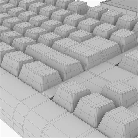 Computer Monitor Keyboard And Mouse 3d Model 10 Max 3ds Fbx Obj