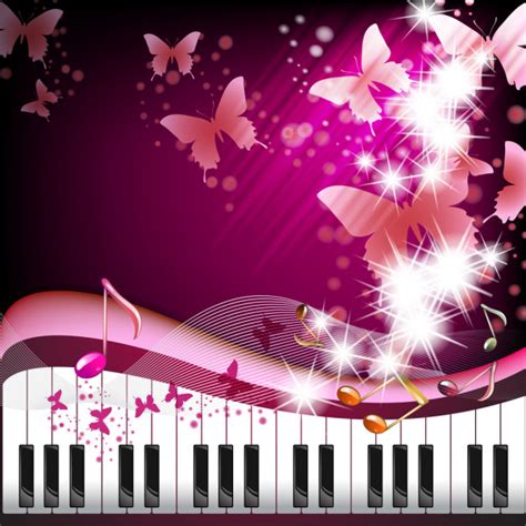 Piano Keys With Butterflies Stock Vector Image By ©merlinul 12352233