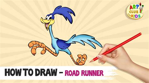 How To Draw Road Runner The Road Runner Show Cartoon
