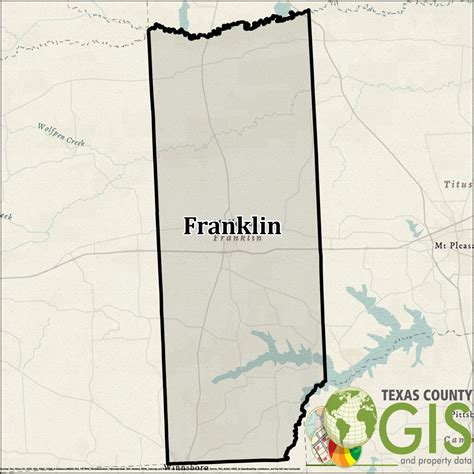 Franklin County GIS Shapefile and Property Data - Texas County GIS Data