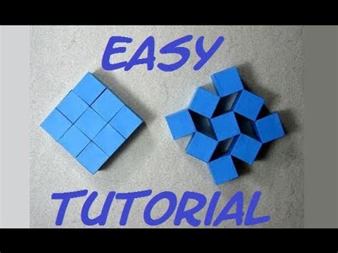 How To Make Origami Moving Cubes Easy Full Hd Craft From Origami