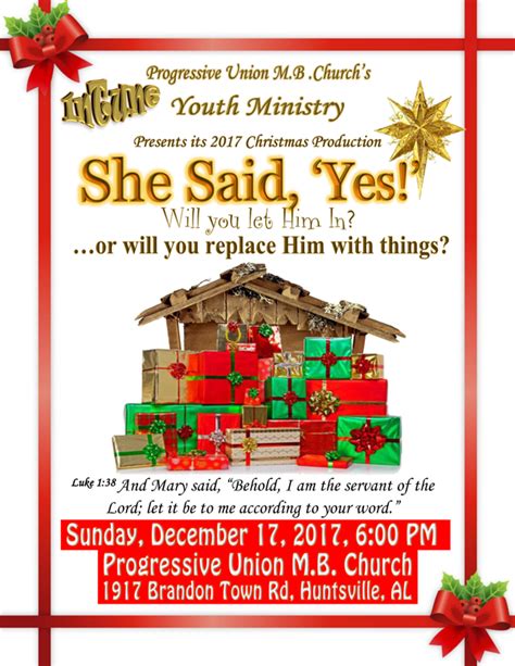 Youth Ministry Christmas Production She Said Yes Progressive