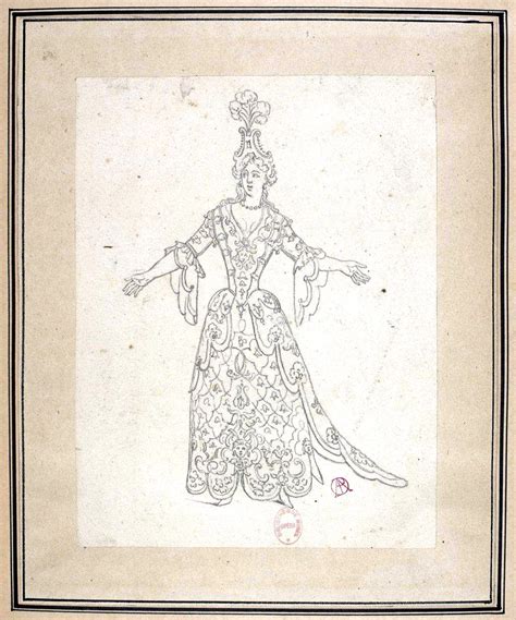 Costume Design For An Unidentified Spectacle By Jean Berain 17th
