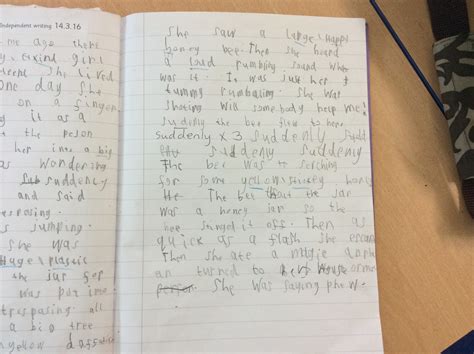 Year 1 Story Writing Lord Scudamore Academy